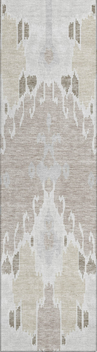 Piper Looms Chantille Ikat ACN748 Ivory Machine Washable Area Rug Runner Main Image