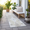 Piper Looms Chantille Ikat ACN748 Ivory Machine Washable Area Rug Runner Outdoor Lifestyle Image Feature