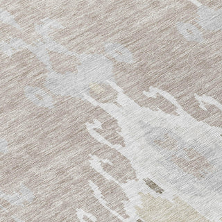 Piper Looms Chantille Ikat ACN748 Ivory Machine Washable Area Rug Swatch Image