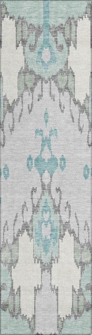 Piper Looms Chantille Ikat ACN748 Mint Machine Washable Area Rug Runner Main Image