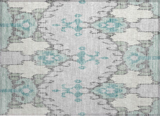 Piper Looms Chantille Ikat ACN748 Mint Machine Washable Area Rug Scatter Main Image