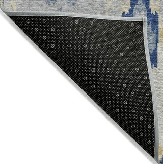 Piper Looms Chantille Ikat ACN748 Navy Machine Washable Area Rug Backing Image