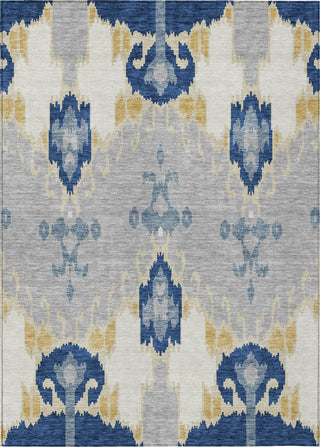 Piper Looms Chantille Ikat ACN748 Navy Machine Washable Area Rug main image