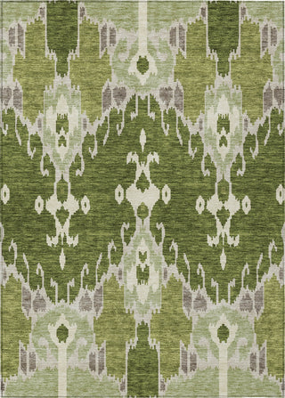 Piper Looms Chantille Ikat ACN748 Olive Machine Washable Area Rug main image