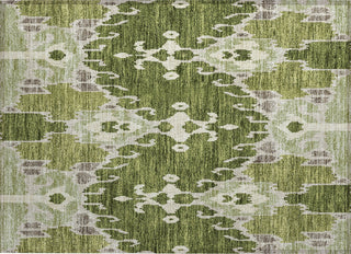 Piper Looms Chantille Ikat ACN748 Olive Machine Washable Area Rug Scatter Main Image