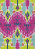 Piper Looms Chantille Ikat ACN748 Pink Machine Washable Area Rug main image