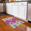 Piper Looms Chantille Ikat ACN748 Pink Machine Washable Area Rug Scatter Lifestyle Image Feature