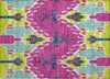 Piper Looms Chantille Ikat ACN748 Pink Machine Washable Area Rug Scatter Main Image