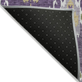 Piper Looms Chantille Ikat ACN748 Purple Machine Washable Area Rug Backing Image