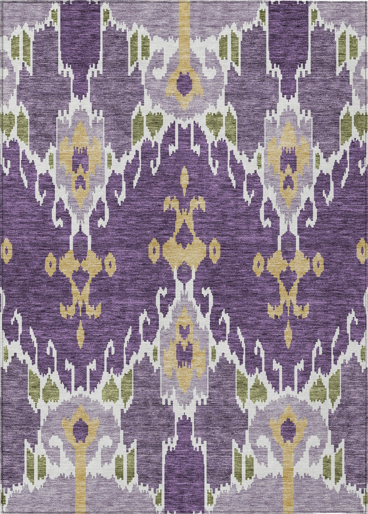 Piper Looms Chantille Ikat ACN748 Purple Machine Washable Area Rug main image