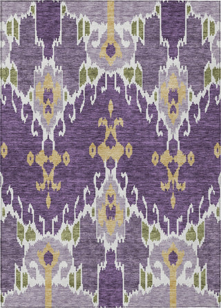 Piper Looms Chantille Ikat ACN748 Purple Machine Washable Area Rug main image