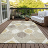 Piper Looms Chantille Mid-century Modern ACN749 Beige Machine Washable Area Rug Outdoor Lifestyle Image Feature