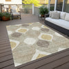 Piper Looms Chantille Mid-century Modern ACN749 Beige Machine Washable Area Rug Outdoor Lifestyle Image Feature