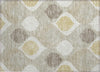 Piper Looms Chantille Mid-century Modern ACN749 Beige Machine Washable Area Rug Scatter Main Image