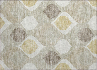 Piper Looms Chantille Mid-century Modern ACN749 Beige Machine Washable Area Rug Scatter Main Image