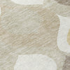 Piper Looms Chantille Mid-century Modern ACN749 Beige Machine Washable Area Rug Swatch Image