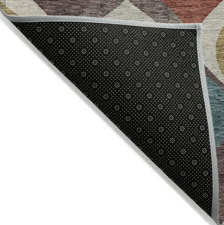 Piper Looms Chantille Mid-century Modern ACN749 Brown Machine Washable Area Rug Backing Image