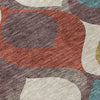 Piper Looms Chantille Mid-century Modern ACN749 Brown Machine Washable Area Rug Swatch Image