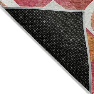 Piper Looms Chantille Mid-century Modern ACN749 Pink Machine Washable Area Rug Backing Image