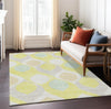Piper Looms Chantille Mid-century Modern ACN749 Yellow Machine Washable Area Rug Lifestyle Image Feature