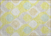 Piper Looms Chantille Mid-century Modern ACN749 Yellow Machine Washable Area Rug Scatter Main Image