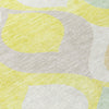Piper Looms Chantille Mid-century Modern ACN749 Yellow Machine Washable Area Rug Swatch Image