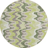 Piper Looms Chantille Waves ACN750 Aloe Machine Washable Area Rug Round Main Image