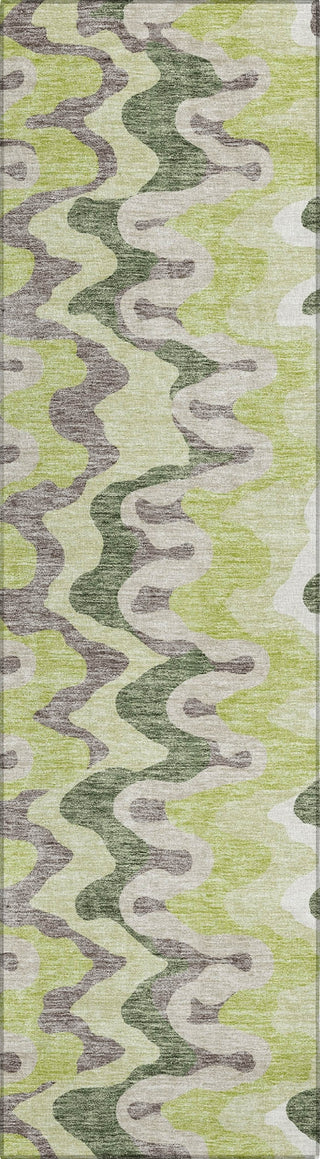 Piper Looms Chantille Waves ACN750 Aloe Machine Washable Area Rug Runner Main Image
