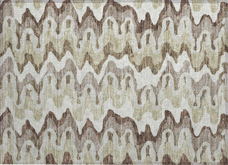 Piper Looms Chantille Waves ACN750 Beige Machine Washable Area Rug Scatter Main Image