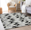 Piper Looms Chantille Waves ACN750 Black Machine Washable Area Rug Lifestyle Image Feature