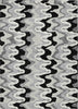 Piper Looms Chantille Waves ACN750 Black Machine Washable Area Rug main image