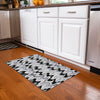 Piper Looms Chantille Waves ACN750 Black Machine Washable Area Rug Scatter Lifestyle Image Feature
