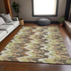 Piper Looms Chantille Waves ACN750 Chocolate Machine Washable Area Rug Lifestyle Image Feature