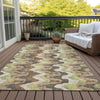 Piper Looms Chantille Waves ACN750 Chocolate Machine Washable Area Rug Outdoor Lifestyle Image Feature