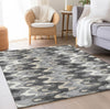Piper Looms Chantille Waves ACN750 Gray Machine Washable Area Rug Lifestyle Image Feature