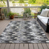 Piper Looms Chantille Waves ACN750 Gray Machine Washable Area Rug Outdoor Lifestyle Image Feature