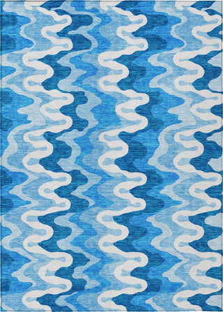 Piper Looms Chantille Waves ACN750 Sky Machine Washable Area Rug main image