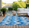 Piper Looms Chantille Waves ACN750 Sky Machine Washable Area Rug Outdoor Lifestyle Image Feature