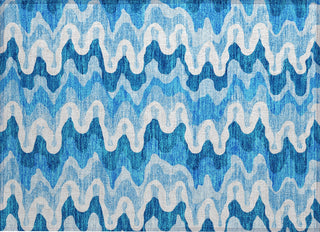 Piper Looms Chantille Waves ACN750 Sky Machine Washable Area Rug Scatter Main Image