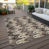 Piper Looms Chantille Waves ACN750 Taupe Machine Washable Area Rug Outdoor Lifestyle Image Feature