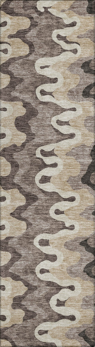Piper Looms Chantille Waves ACN750 Taupe Machine Washable Area Rug Runner Main Image