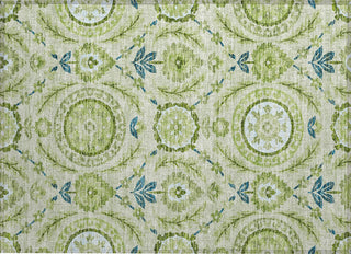 Piper Looms Chantille Floral ACN751 Aloe Machine Washable Area Rug Scatter Main Image