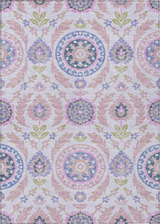 Piper Looms Chantille Floral ACN751 Blush Machine Washable Area Rug main image