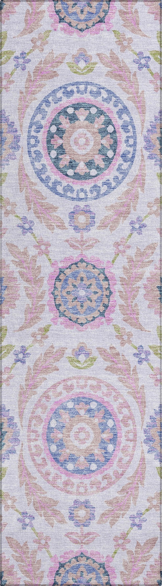 Piper Looms Chantille Floral ACN751 Blush Machine Washable Area Rug Runner Main Image