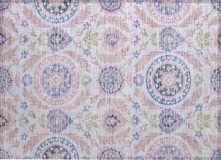 Piper Looms Chantille Floral ACN751 Blush Machine Washable Area Rug Scatter Main Image