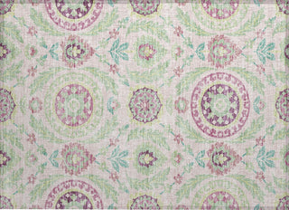 Piper Looms Chantille Floral ACN751 Pink Machine Washable Area Rug Scatter Main Image