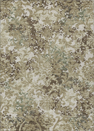 Piper Looms Chantille Floral ACN752 Beige Machine Washable Area Rug main image