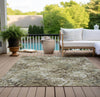 Piper Looms Chantille Floral ACN752 Beige Machine Washable Area Rug Outdoor Lifestyle Image Feature