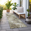 Piper Looms Chantille Floral ACN752 Beige Machine Washable Area Rug Runner Outdoor Lifestyle Image Feature