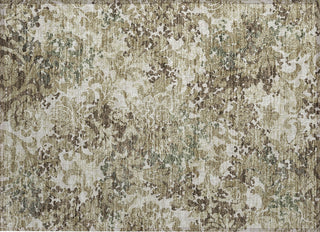 Piper Looms Chantille Floral ACN752 Beige Machine Washable Area Rug Scatter Main Image